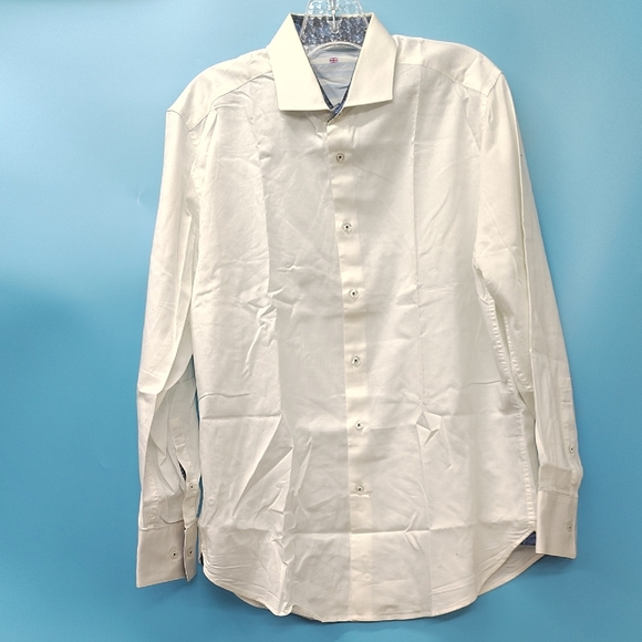 Elegant White Dress Shirt for Men - Picture 1 of 8